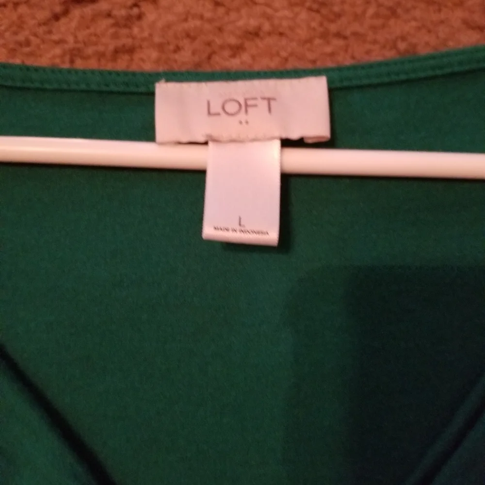 Green Sleeveless Ann Taylor Loft L - Picture 7 of 7